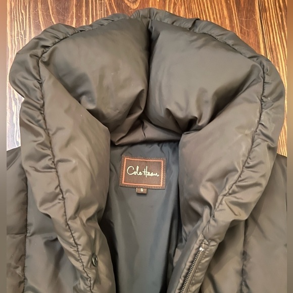 COLE HAAN Women’s Winter Coat Chocolate Brown Down Jacket Puffer Coat - Picture 4 of 4